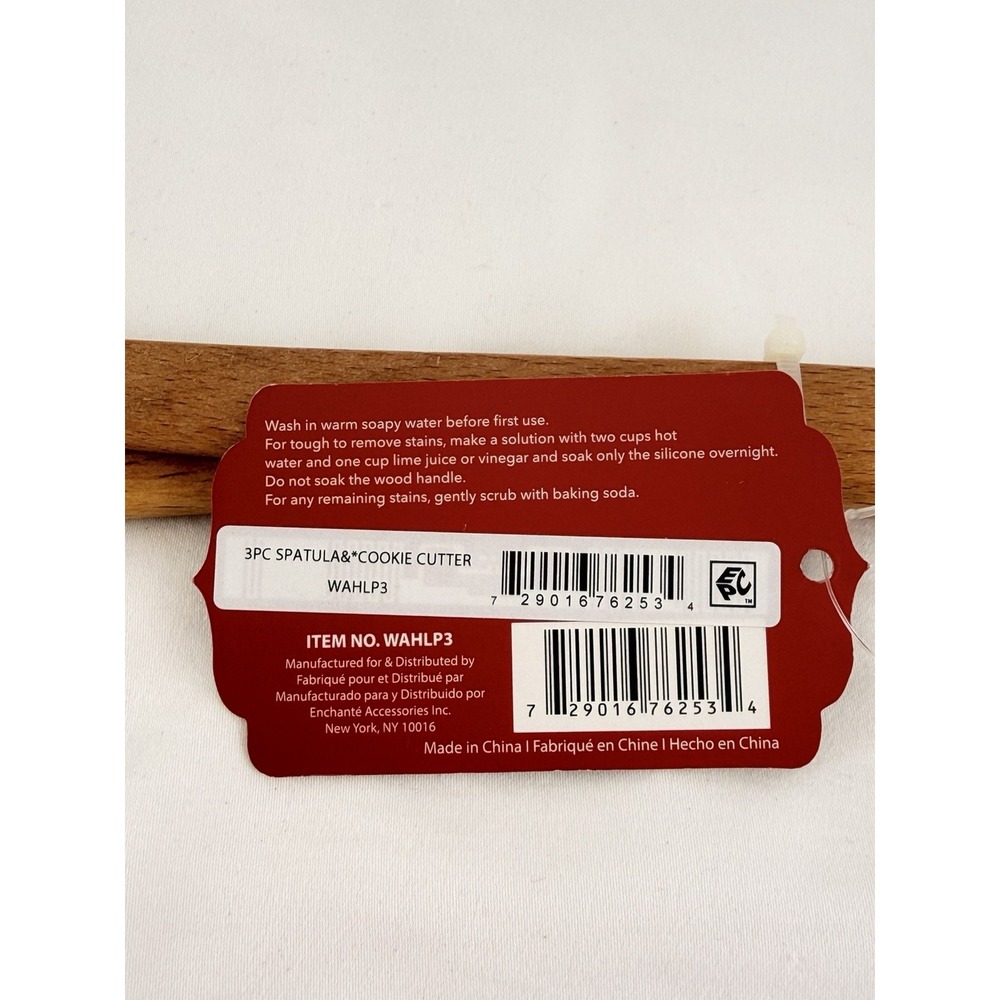 Cook With Color CWC‎ Christmas Spatula Set Merry & Bright Tree Wood Handle - Picture 6 of 8